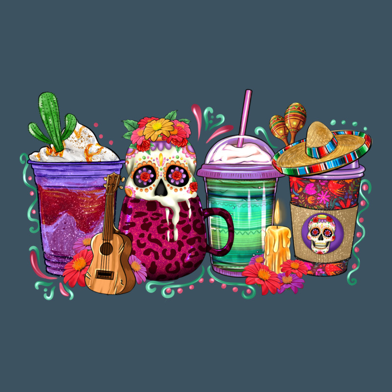Dia De Los Muertos Coffee Cups Urban Hoodie by texasbilliewilder | Teevron
