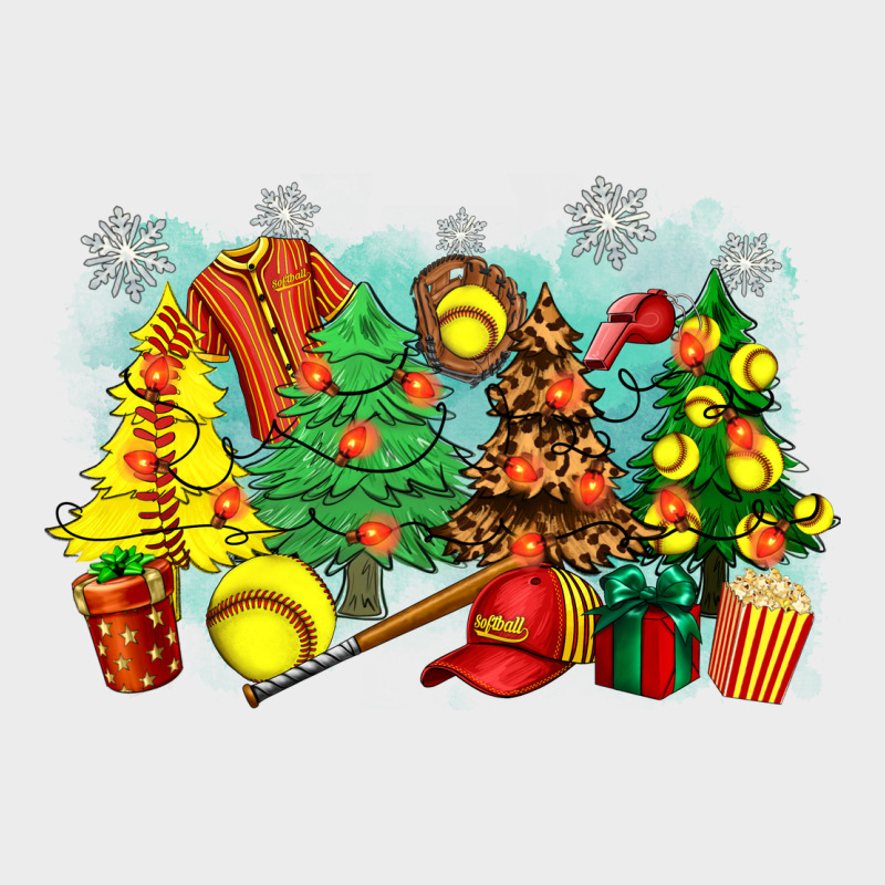 Christmas Trees With Softball Urban Hoodie by Zillion Design Studio | Teevron
