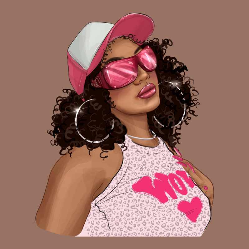 Pink Sunglasses Afro Black Girl Premium Hoodie by texasbilliewilder | Teevron