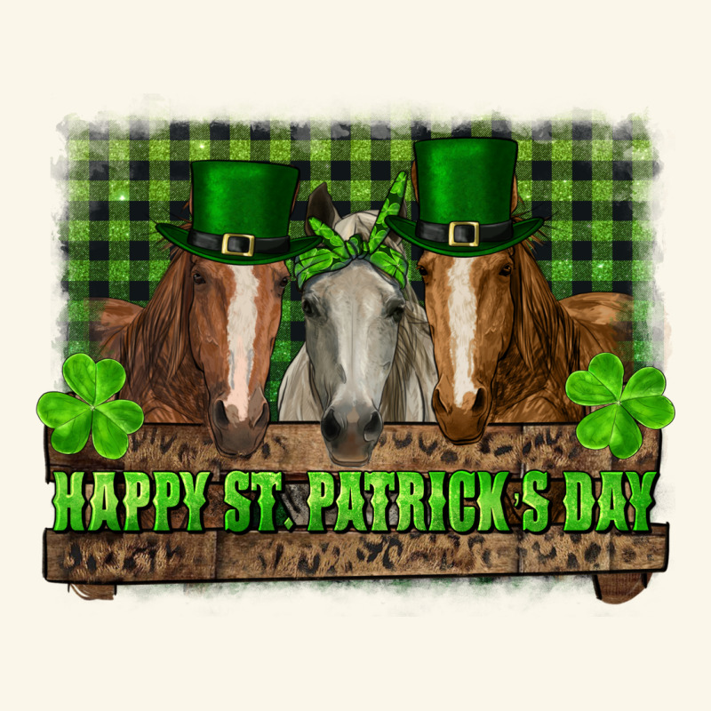 Happy St. Patrick's Day Horses With Leprechaun Hat And Bandana Premium Hoodie by RanaPortraitStore | Teevron