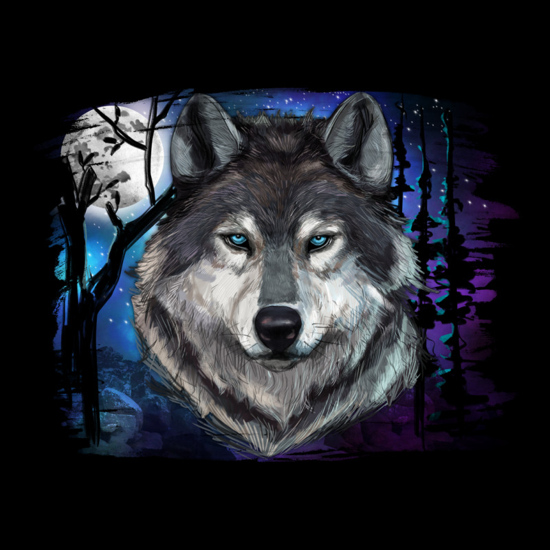 Wolf And Full Moon Urban Hoodie by RanaPortraitStore | Teevron