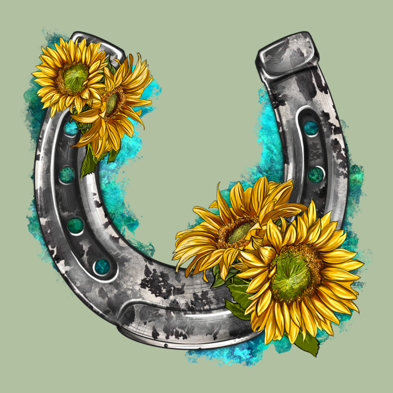 Horseshoe Cowhide And Sunflowers Urban Hoodie by texasbilliewilder | Teevron