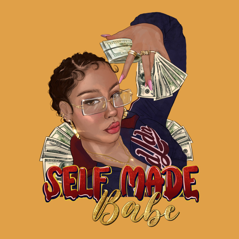 Self Made Babe Afro Black Woman Premium Hoodie by texasbilliewilder | Teevron