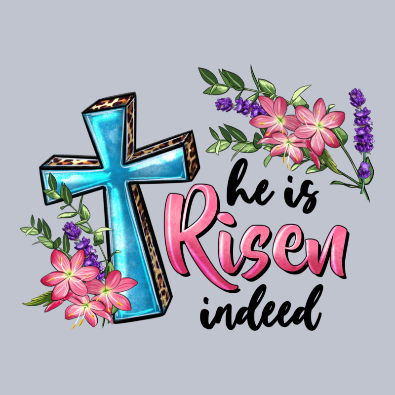He Is Risen Indeed Cross And Flowers Premium Hoodie by RanaPortraitStore | Teevron