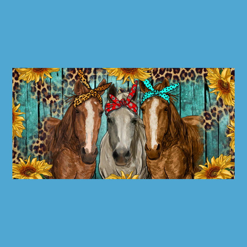 Horses With Leopard And Sunflowers Premium Hoodie by RanaPortraitStore | Teevron