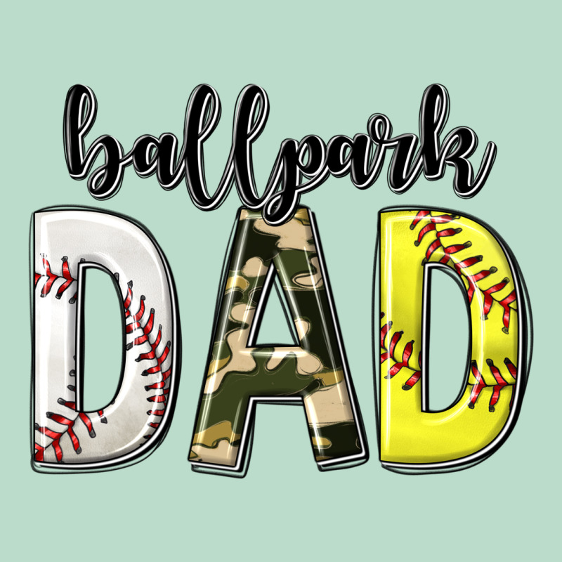 Ballpark Dad With Softball And Baseball Premium Hoodie by texasbilliewilder | Teevron