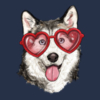 Husky With Love Glasses Premium Hoodie | Teevron