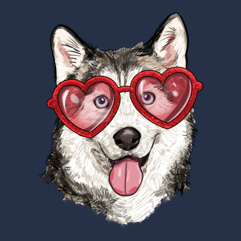 Husky With Love Glasses Premium Hoodie by RanaPortraitStore | Teevron