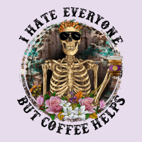 I Hate Everyone But Coffee Helps With Flowers Premium Hoodie | Teevron