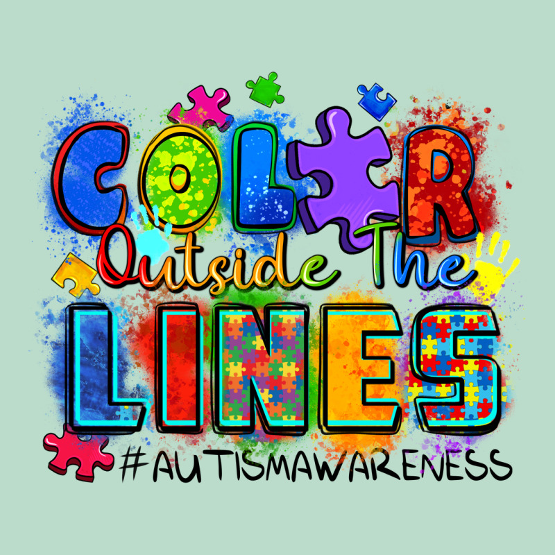 Color Outside The Lines Autism Awareness Premium Hoodie by Zillion Design Studio | Teevron