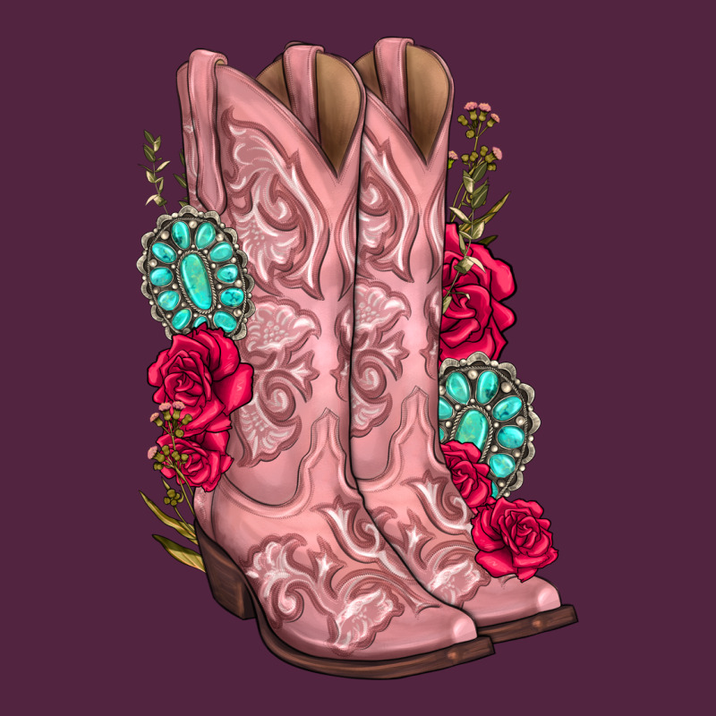 Floral Cowgirl Boots Urban Hoodie by texasbilliewilder | Teevron