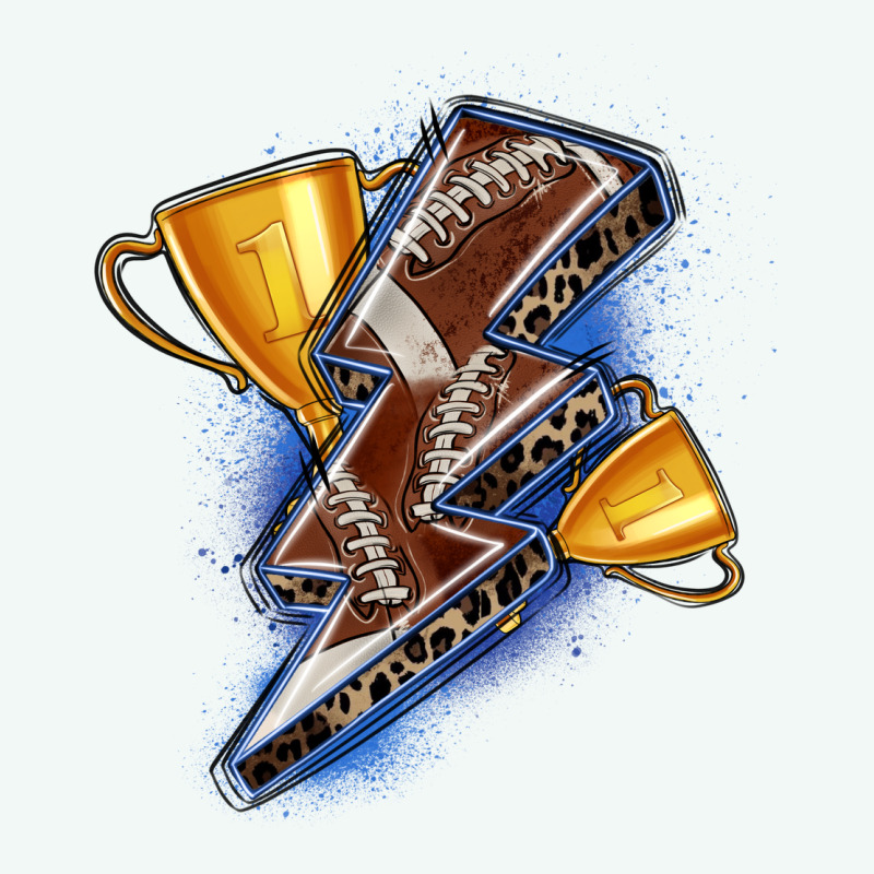 Football Lightning Bolt Premium Hoodie by Zillion Design Studio | Teevron