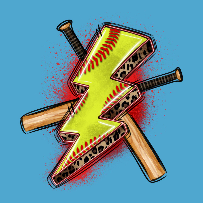 Softball Lightning Bolt Premium Hoodie by Zillion Design Studio | Teevron