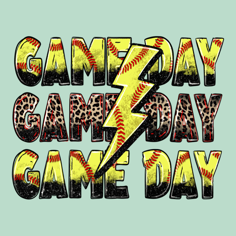 Game Day Game Day Softball Lightning Bolt Premium Hoodie by Zillion Design Studio | Teevron