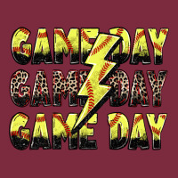 Game Day Game Day Softball Lightning Bolt Premium Hoodie | Teevron