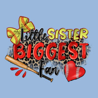 Little Sister Biggest Fan Softball Premium Hoodie | Teevron