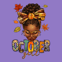 October Girl Afro Woman Fall Urban Hoodie | Teevron