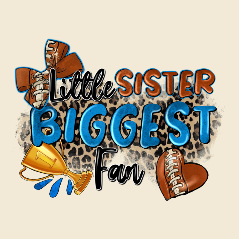 Little Sister Biggest Fan Football Premium Hoodie by Zillion Design Studio | Teevron