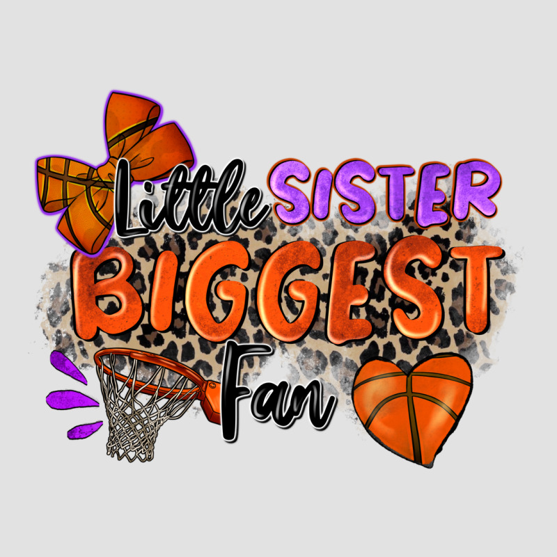 Little Sister Biggest Fan Basketball Premium Hoodie by Zillion Design Studio | Teevron