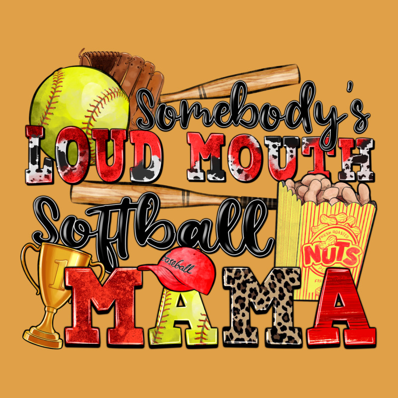 Somebody's Loud Mouth Softball Mama Premium Hoodie by Zillion Design Studio | Teevron