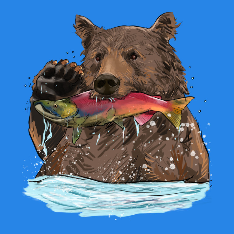 Mama Bear Haunting Fish Premium Hoodie by RanaPortraitStore | Teevron