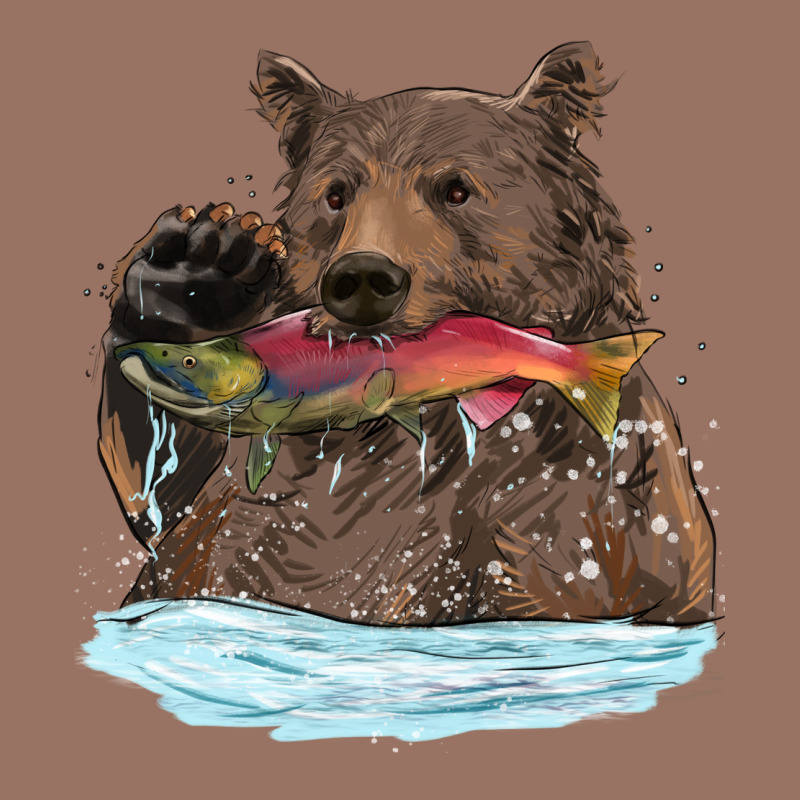 Mama Bear Haunting Fish Premium Hoodie by RanaPortraitStore | Teevron