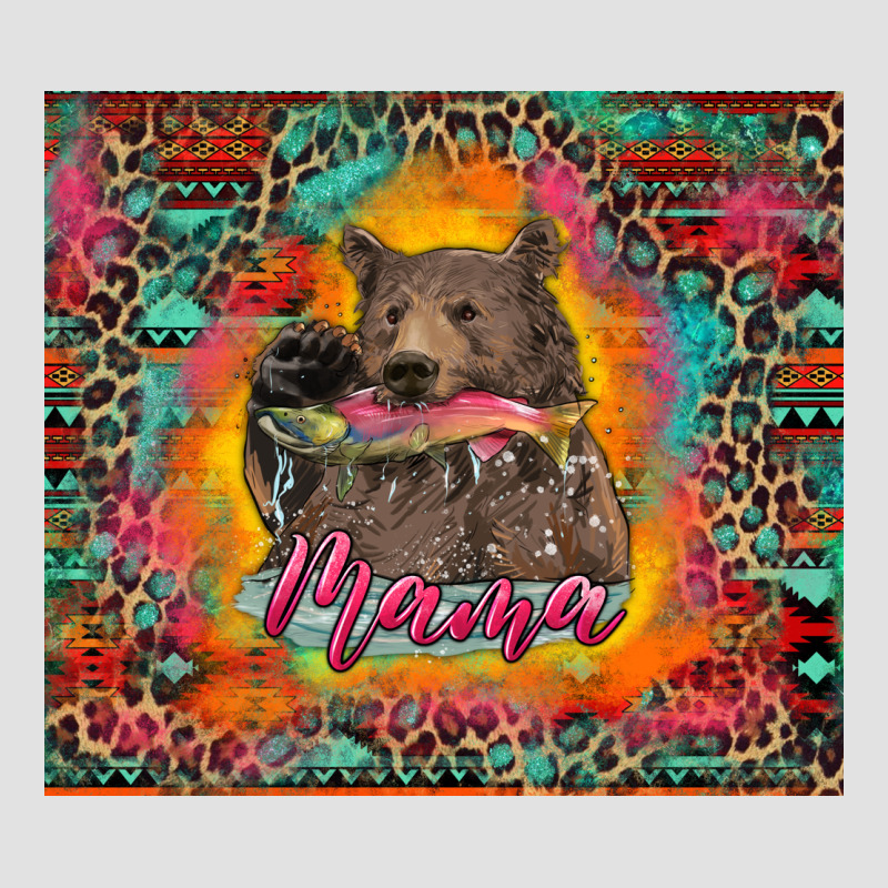 Mama Bear Leopard And Aztec Premium Hoodie by RanaPortraitStore | Teevron
