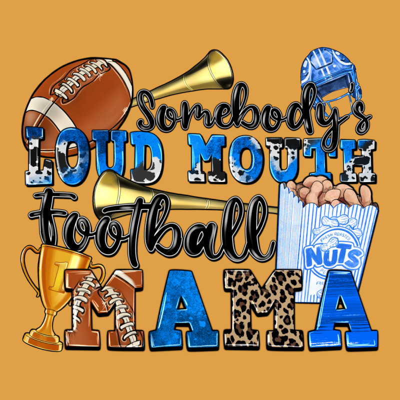Somebody's Loud Mouth Football Mama Premium Hoodie by Zillion Design Studio | Teevron