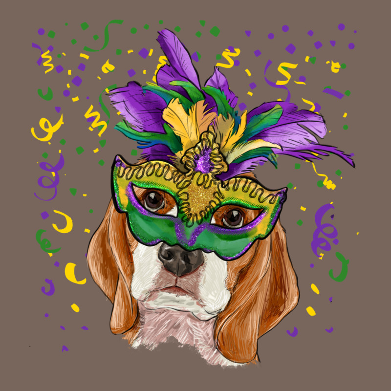 Mardi Gras  Mask Beagle Premium Hoodie by RanaPortraitStore | Teevron