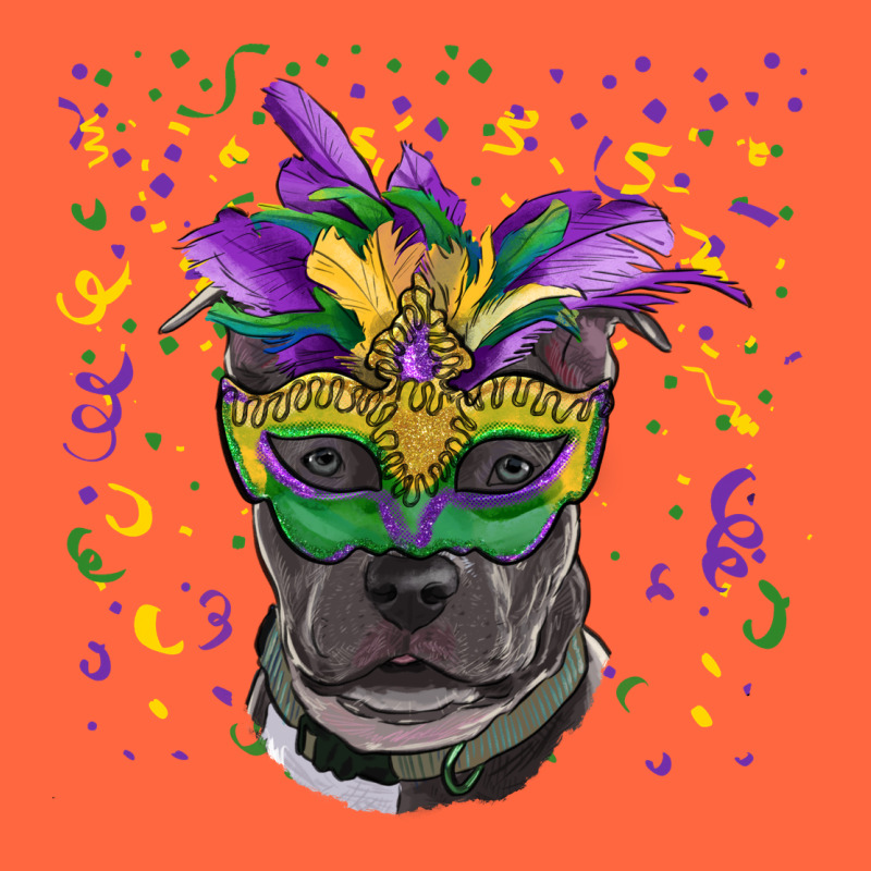 Mardi Gras  Mask Pitbull Premium Hoodie by RanaPortraitStore | Teevron