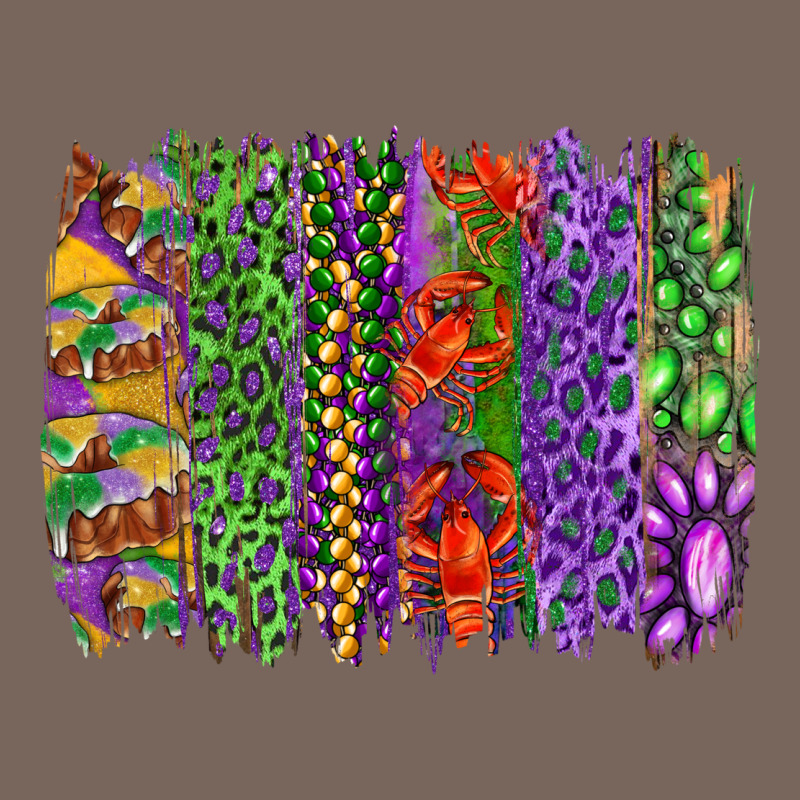 Mardi Gras Brush Strokes King Cake And Craw Fish Premium Hoodie by RanaPortraitStore | Teevron