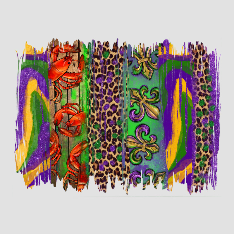 Mardi Gras Brushstrokes Premium Hoodie by RanaPortraitStore | Teevron