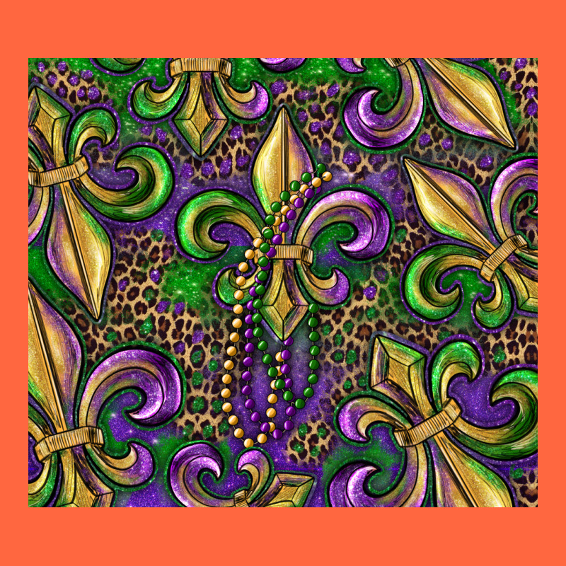 Mardi Gras Fleur De Lis Premium Hoodie by RanaPortraitStore | Teevron