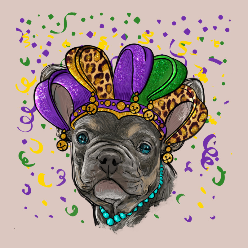 Mardi Gras French Bulldog Premium Hoodie by RanaPortraitStore | Teevron