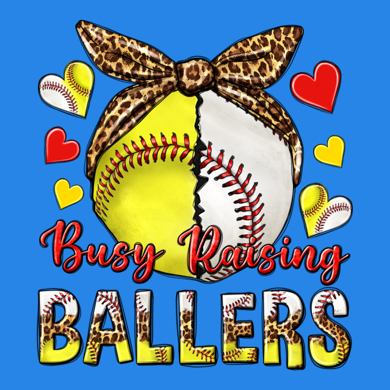Busy Raising Ballers With Baseball And Softball Premium Hoodie by texasbilliewilder | Teevron