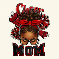 Cheer Mom Afro Messy Bun Premium Hoodie | Teevron