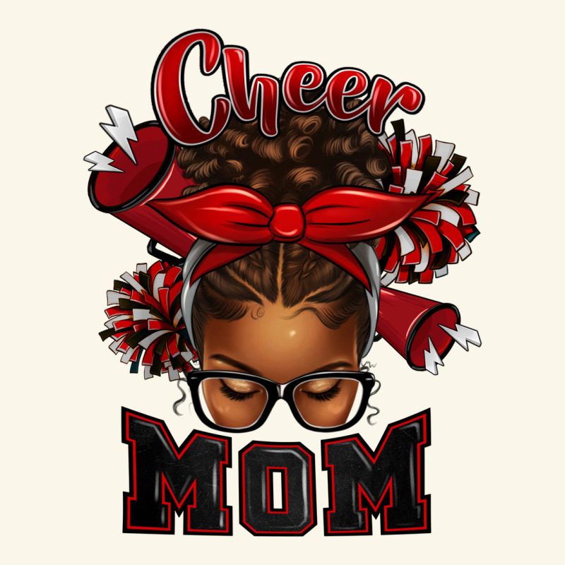 Cheer Mom Afro Messy Bun Premium Hoodie by texasbilliewilder | Teevron