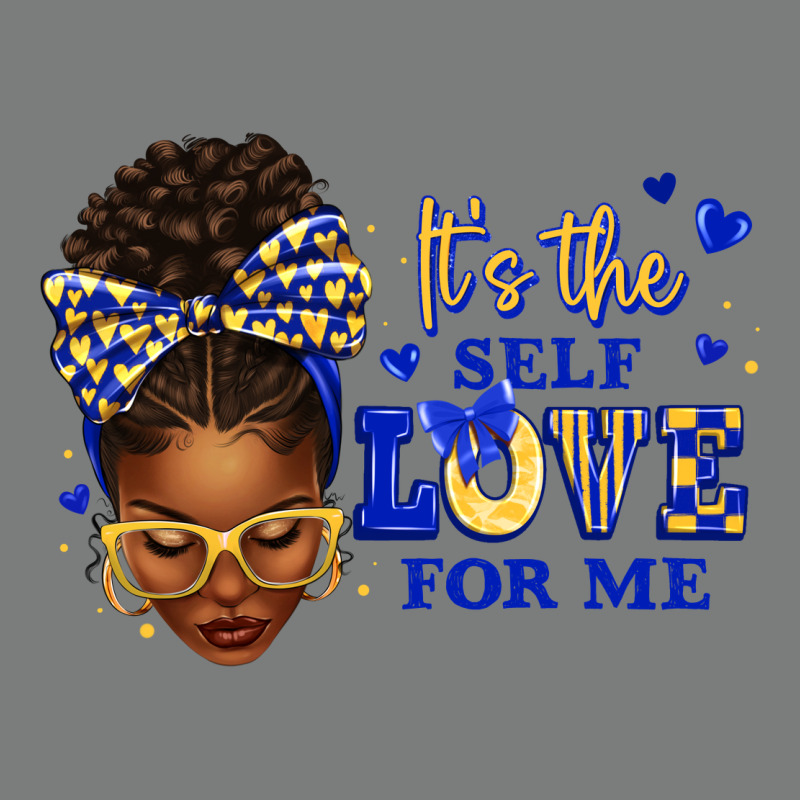 Sorority Colors Blue And Gold It's The Self Love F Premium Hoodie by texasbilliewilder | Teevron