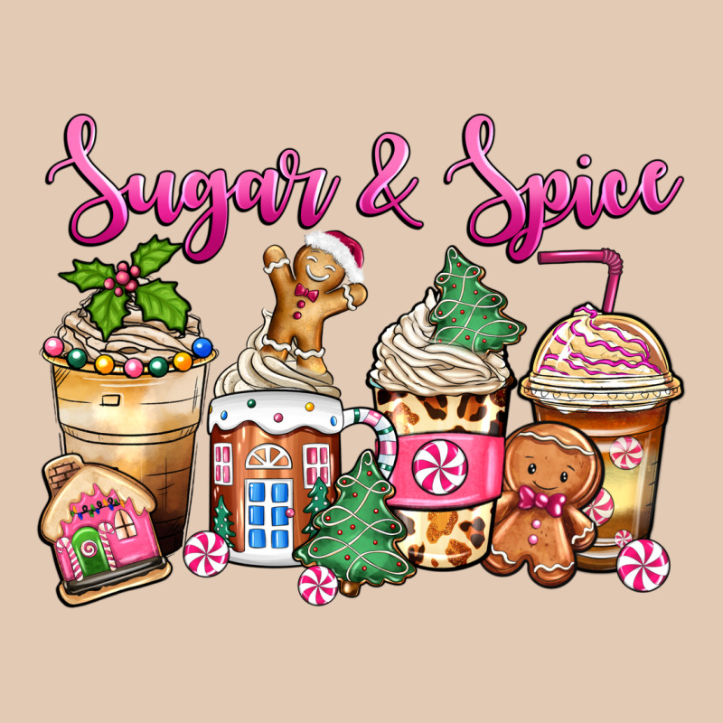 Sugar And Spice Pink Gingerbread Coffee Cups Urban Hoodie by Zillion Design Studio | Teevron