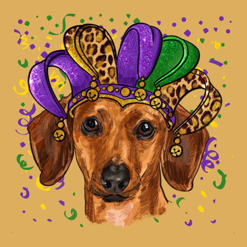 Mardi Gras Hat Dachshund Premium Hoodie by RanaPortraitStore | Teevron