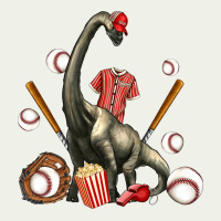 Brachiosaurus With Baseball Urban Heavy Tee | Teevron