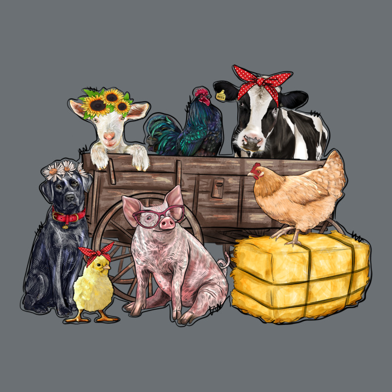 Farm Animals Wagon Premium Hoodie by Zillion Design Studio | Teevron