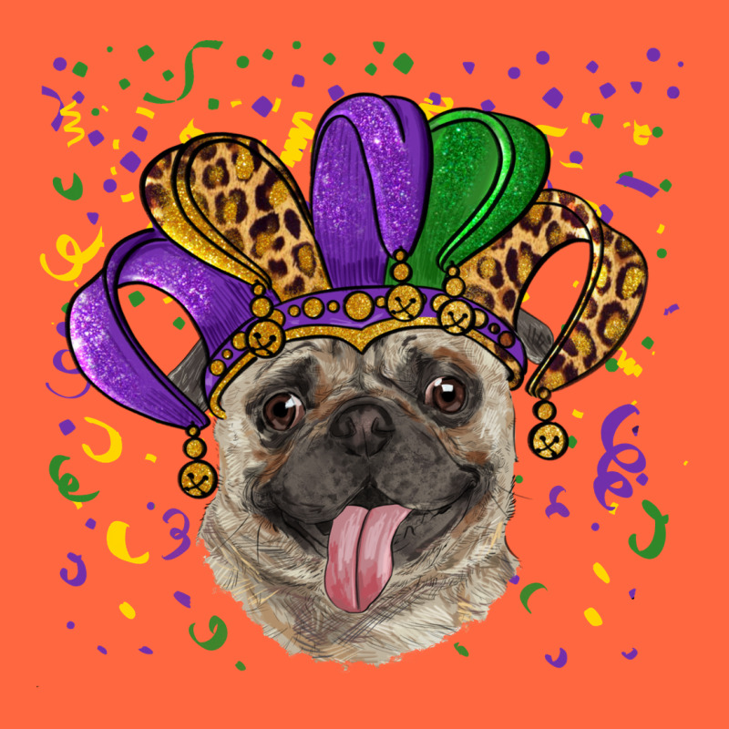 Mardi Gras Hat Pug Premium Hoodie by RanaPortraitStore | Teevron