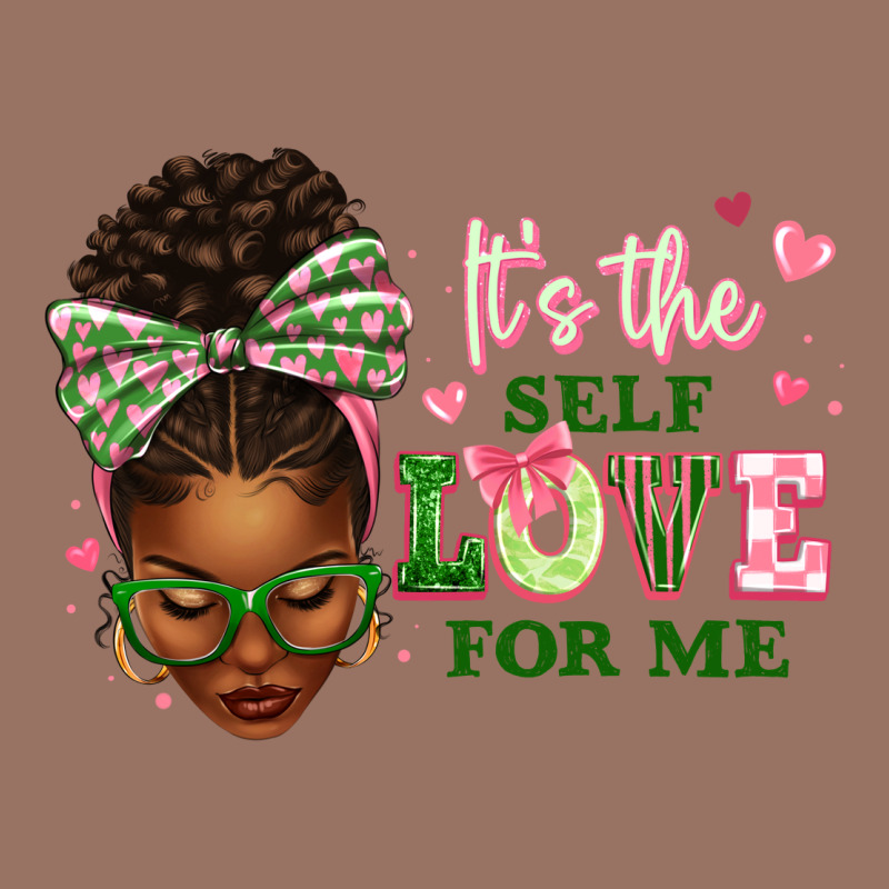 Sorority Colors It's The Self Love For Me Afro Wom Premium Hoodie by texasbilliewilder | Teevron