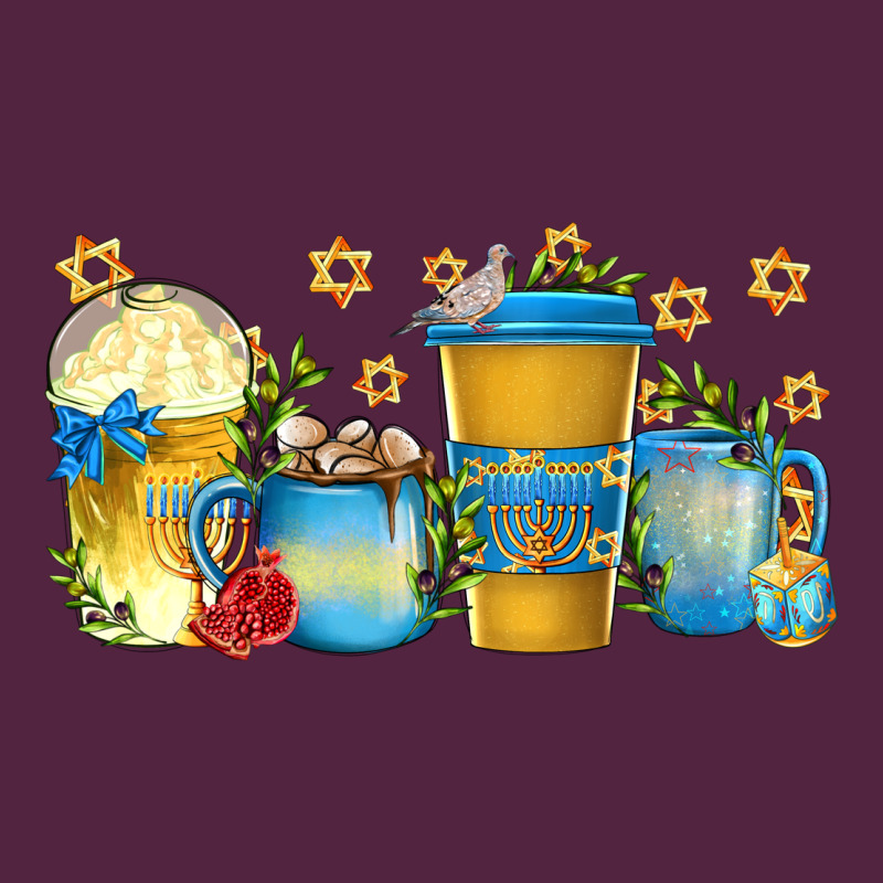 Hanukkah Coffee Cups Urban Hoodie by texasbilliewilder | Teevron