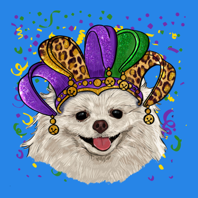 Mardi Gras White Pomeranian With Hat Premium Hoodie by RanaPortraitStore | Teevron