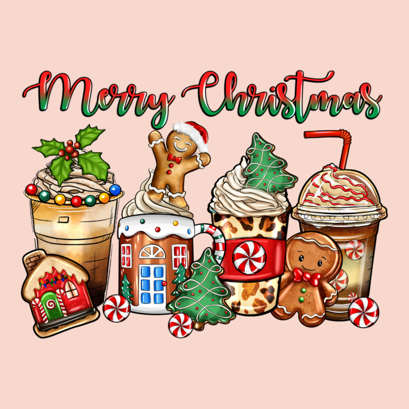 Merry Christmas Gingerbread Coffee Cups Urban Hoodie by Zillion Design Studio | Teevron