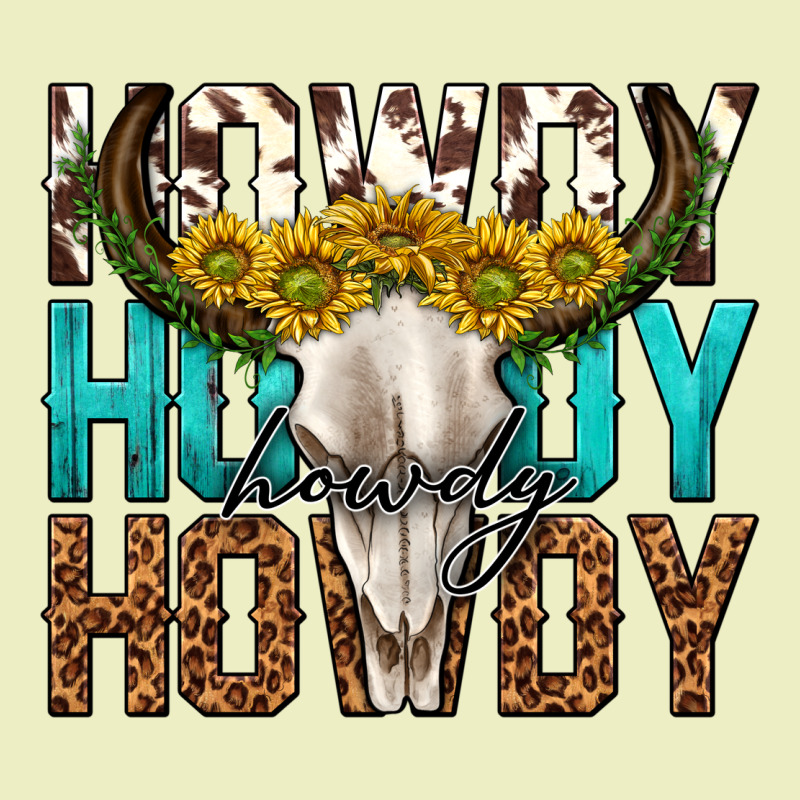 Howdy Howdy Howdy Western Bull Skull Urban Hoodie by texasbilliewilder | Teevron