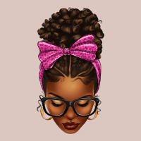 Afro Messy Bun Pink Leopard Bow Premium Hoodie | Teevron