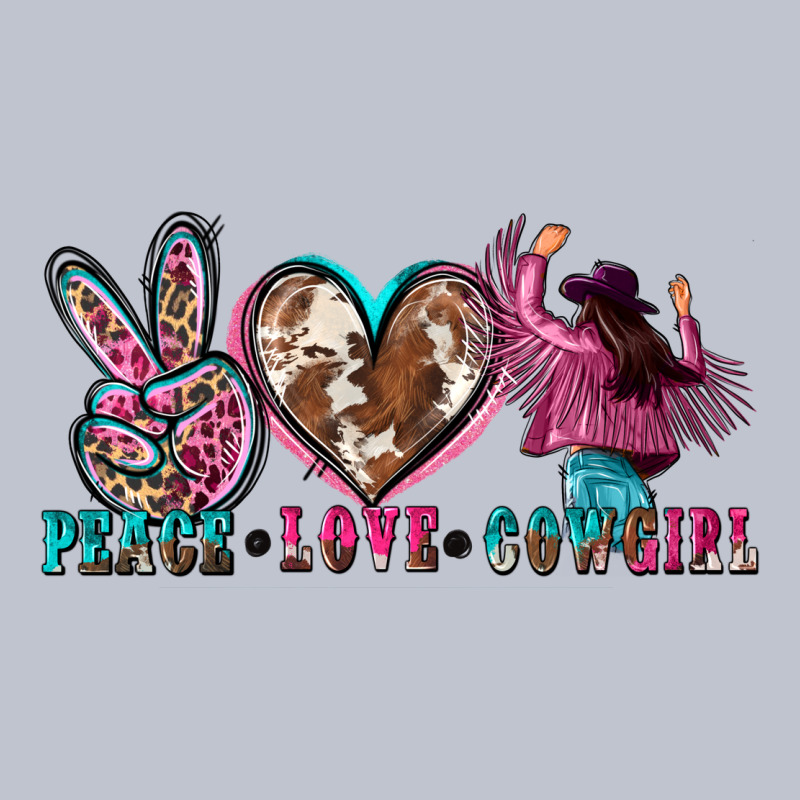Peace Love Cowgirl Premium Hoodie by Zillion Design Studio | Teevron